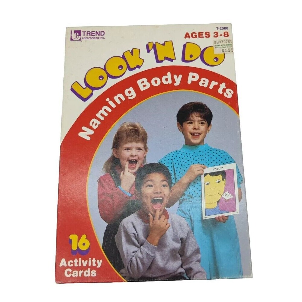 Vintage Trend Look N Do Lets Exercise 16 Laminated Activity Card Set 1991